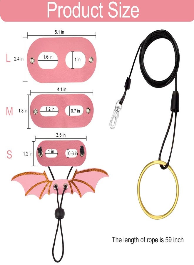 KYLELOVE Lizard Harness and Leash-3 Size Pack Bearded Dragon Leather Dinosaur Wing Harness Reptile Leash Set for Safety Walking Costume Indoor Outdoor - Image 3